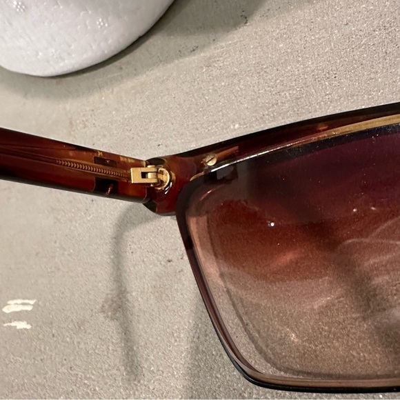 LAURA BIAGIOTTI 1980s Vintage Sunglasses LB BRN/TORTOISE OPAL RETRO amber brown main image 7